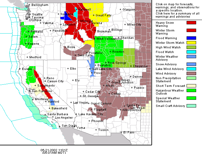 West US interactive forecast map.gif (29973 bytes)